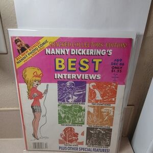 Cracked Magazine Nanny Dickerings Best Interviews #69 Dec 86 Collectors Edition